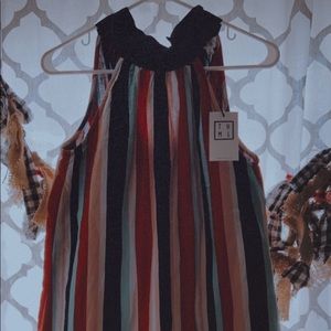 THML Stripped Dress Halter Dress 👗